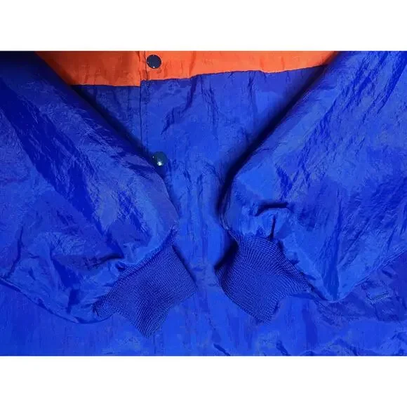 Vintage Broncos NFL Nylon 80s Button Up Jacket XL Made In USA Swingster - Picture 7 of 14